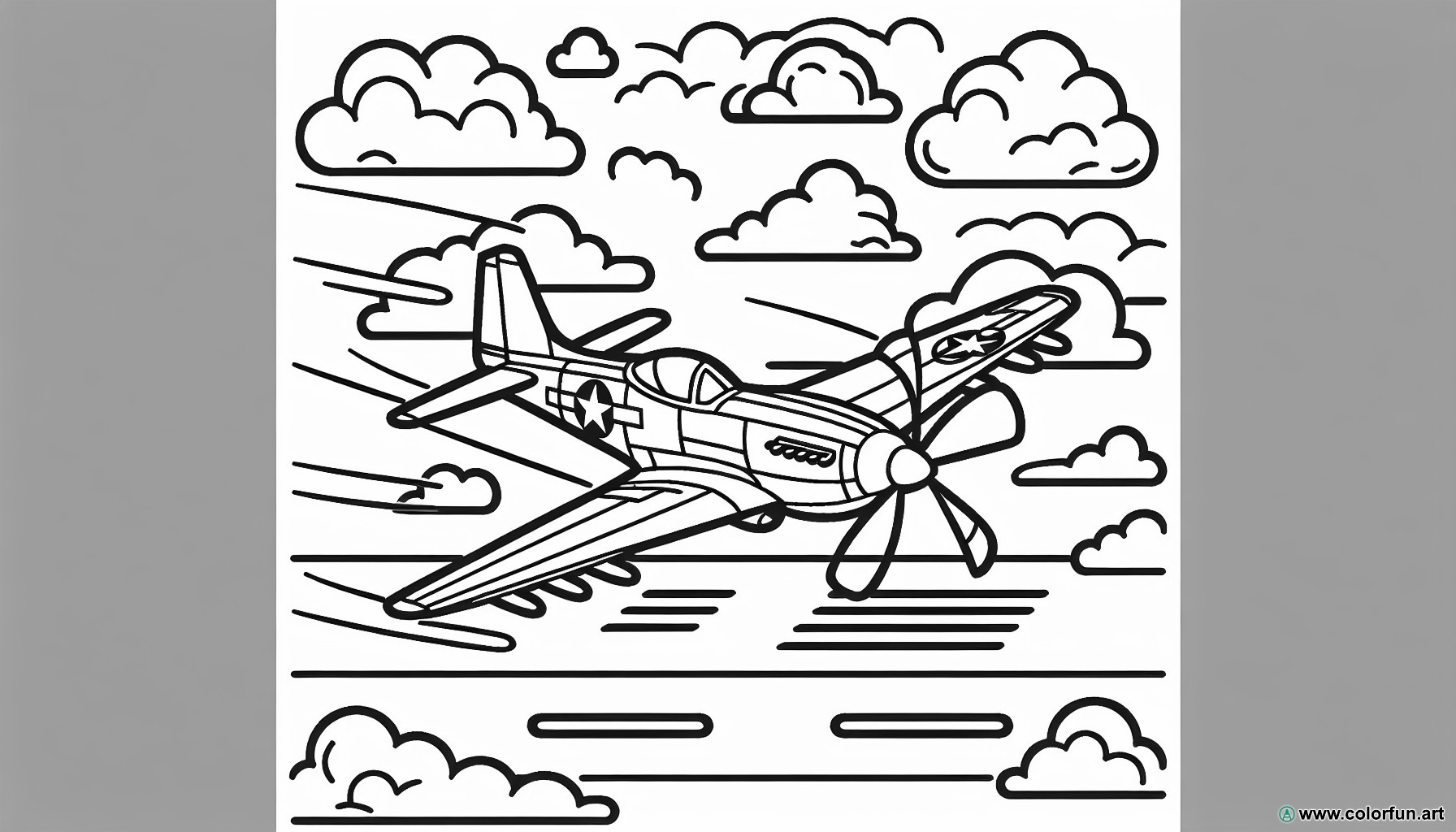 fighter jet flying coloring page