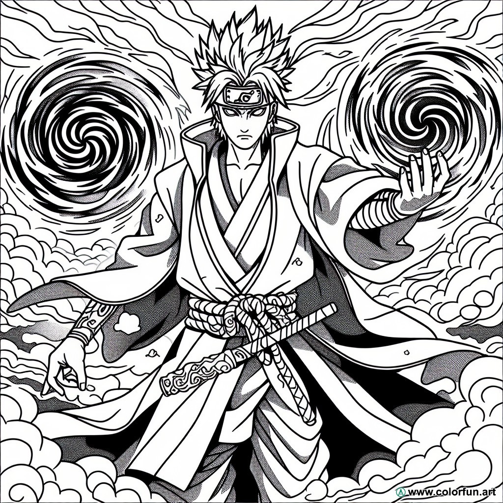 Naruto Sage of Six Paths coloring page
