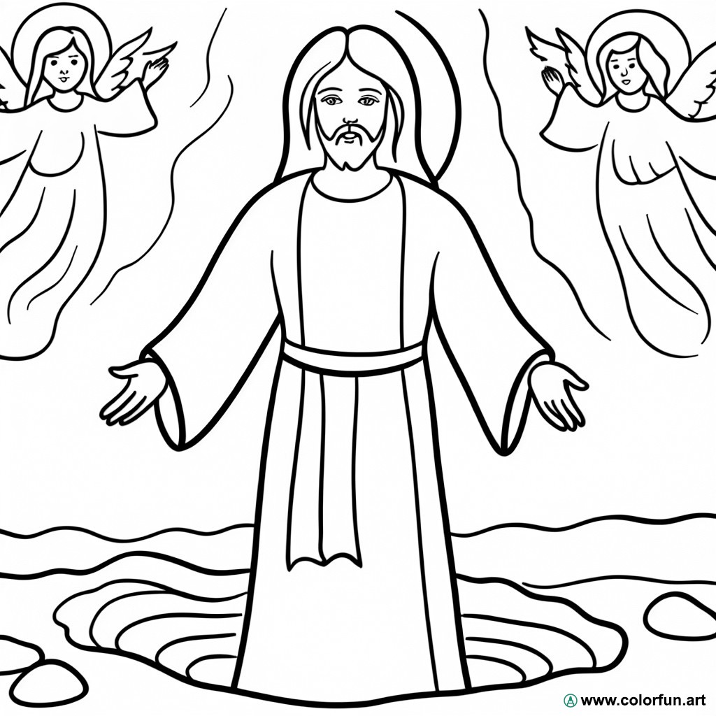 religious jesus coloring page