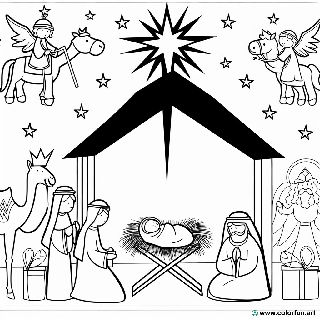 religious Epiphany coloring page