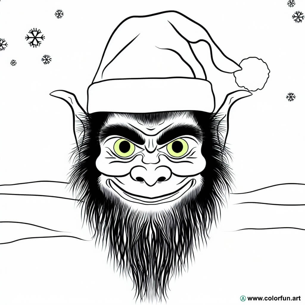 coloring page grinch christmas