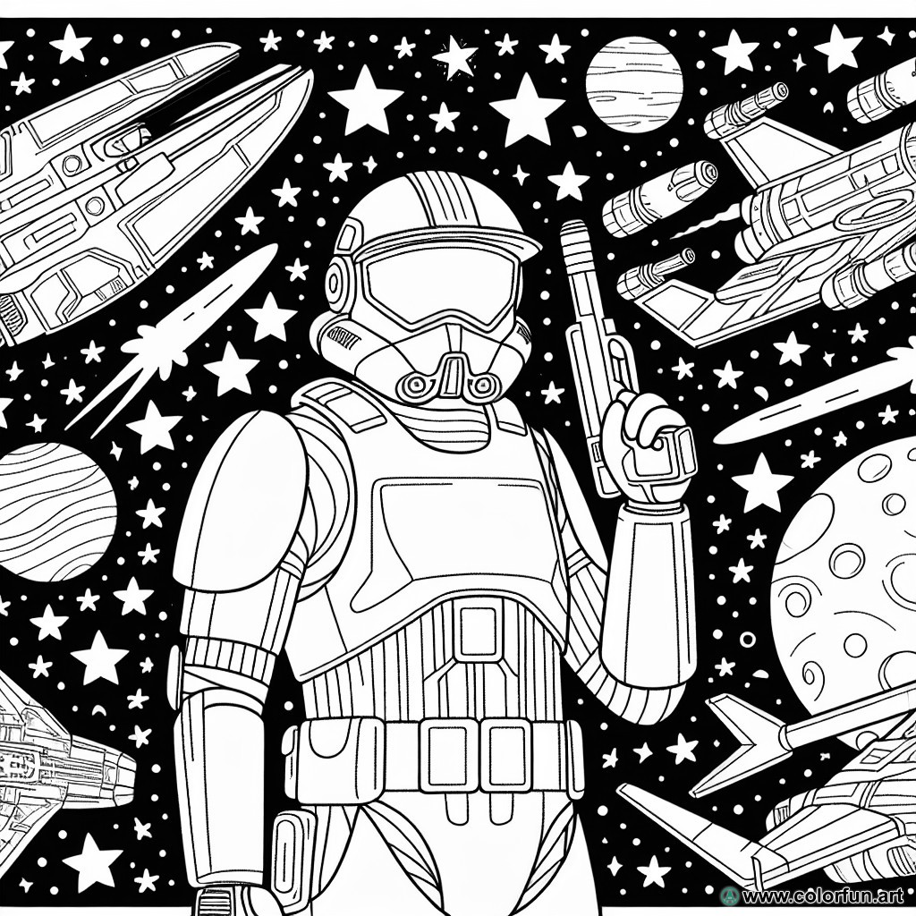 Star Wars Clone coloring page