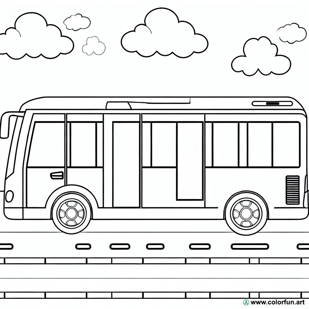 Iveco bus coloring page