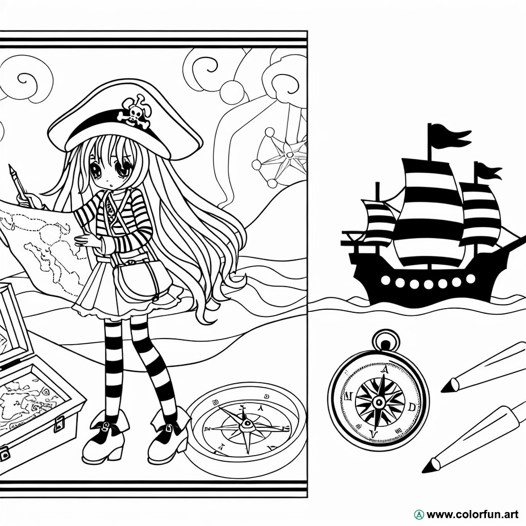 One Piece Nami coloring page