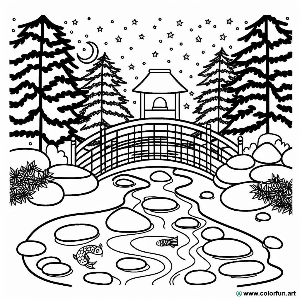 coloring page calm