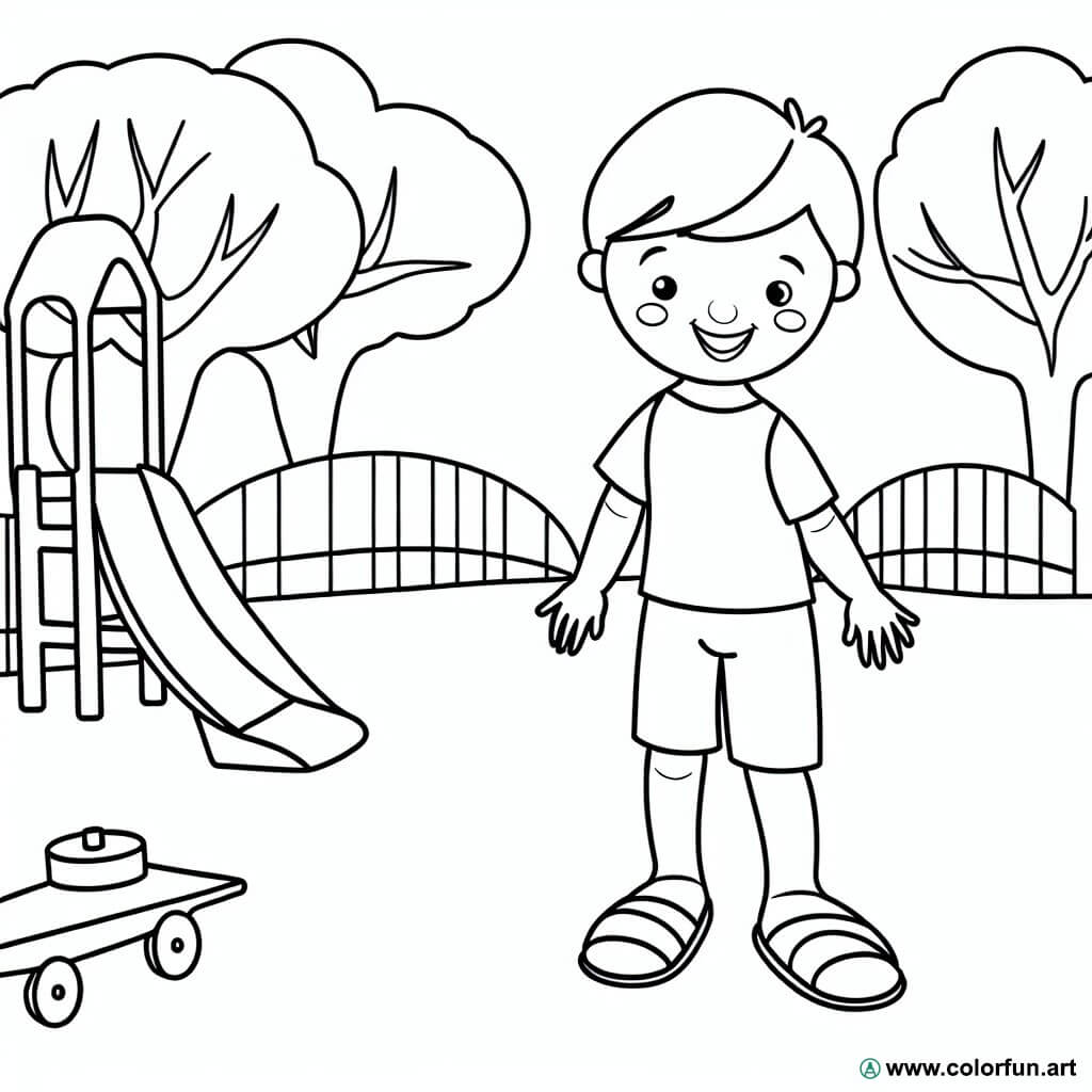 Coloring page outside
