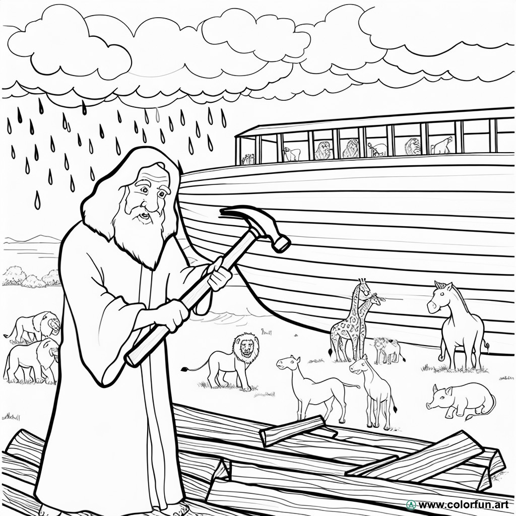 Biblical coloring page
