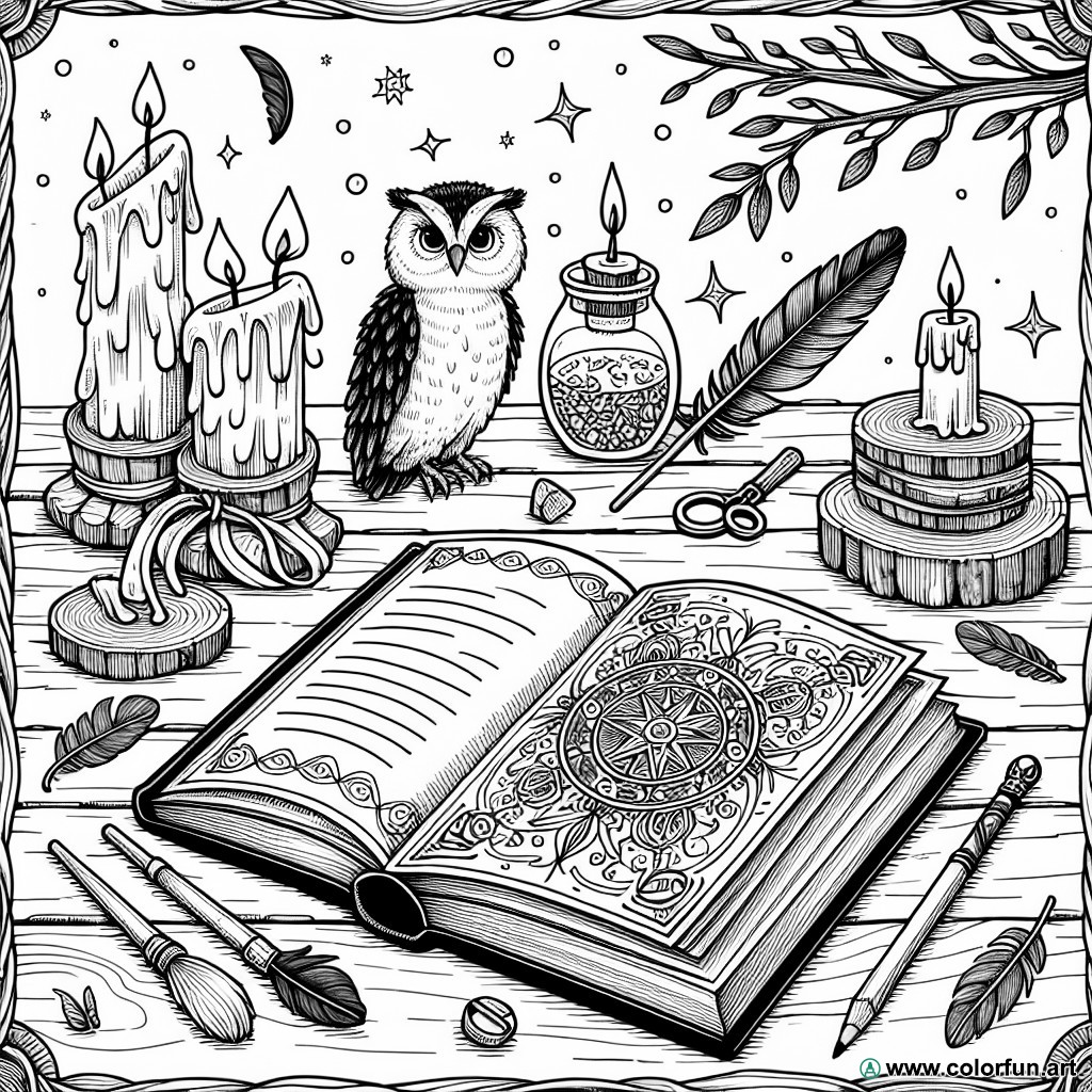 spell coloring page