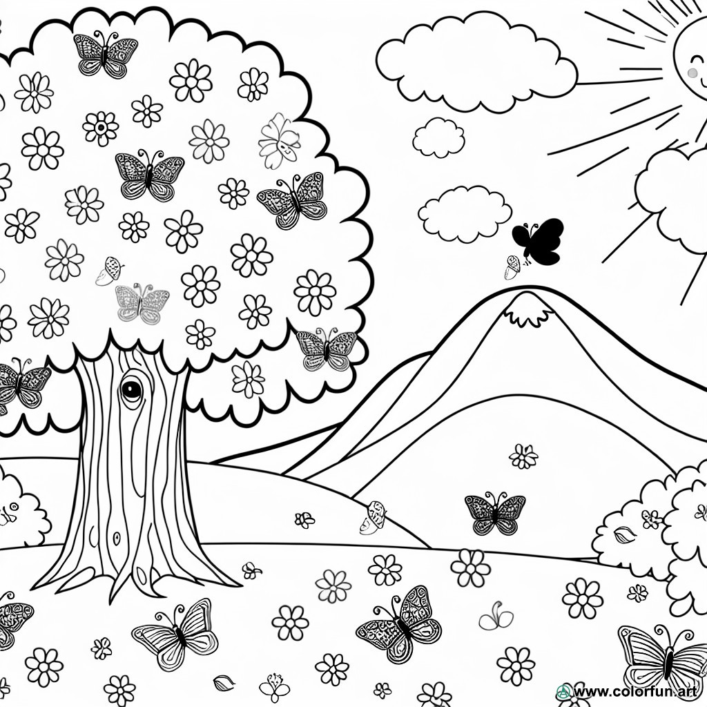 coloring page art therapy child
