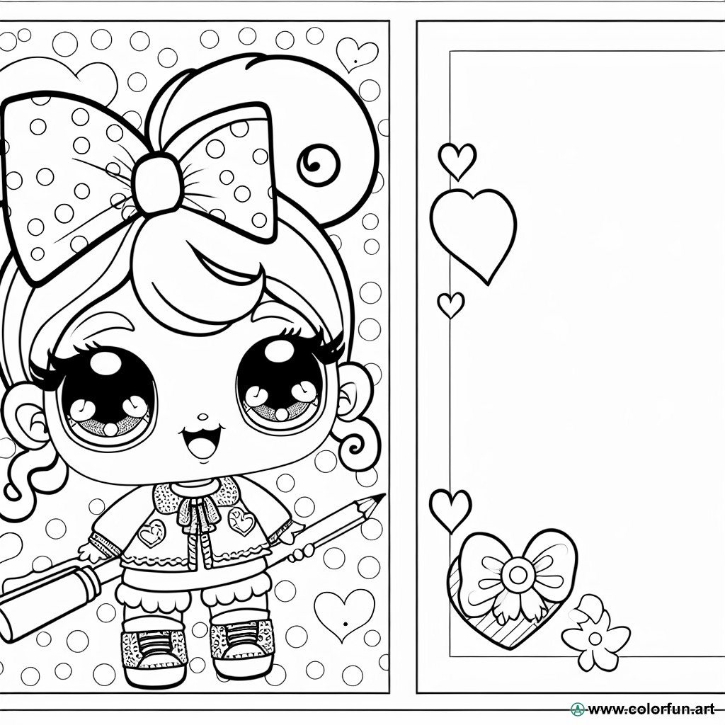 Coloring page lol doll baby