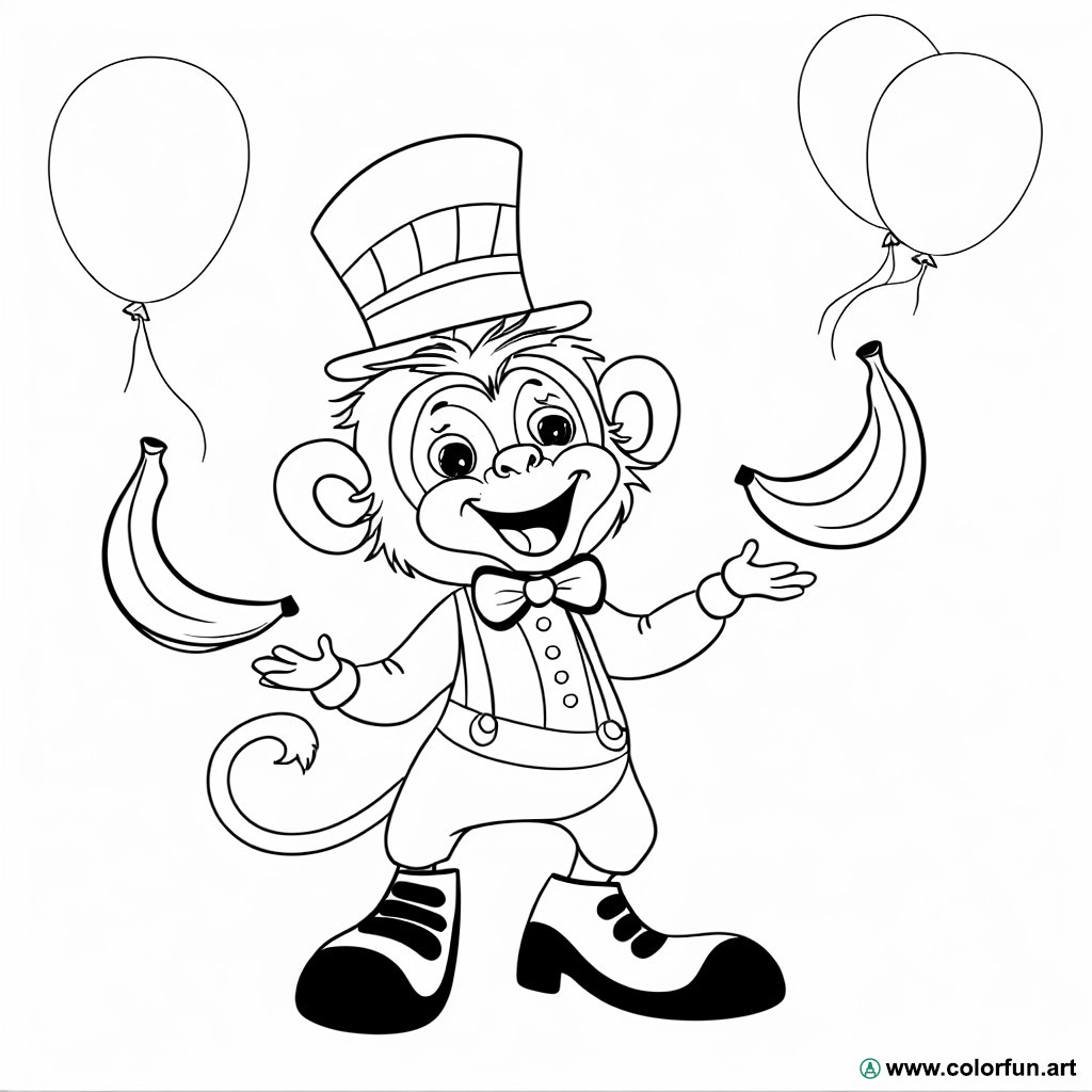 comical coloring page