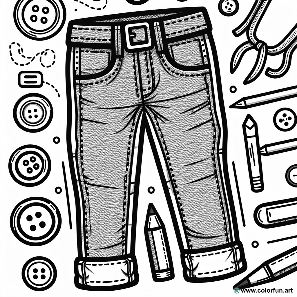 jean coloring page