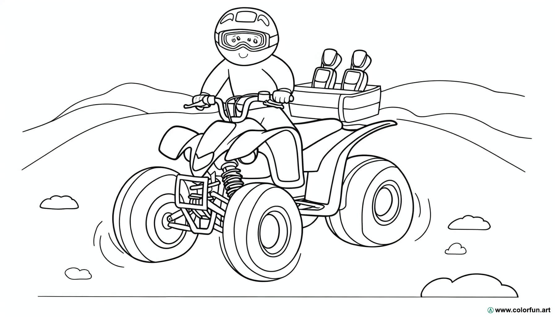 coloring page quad adult