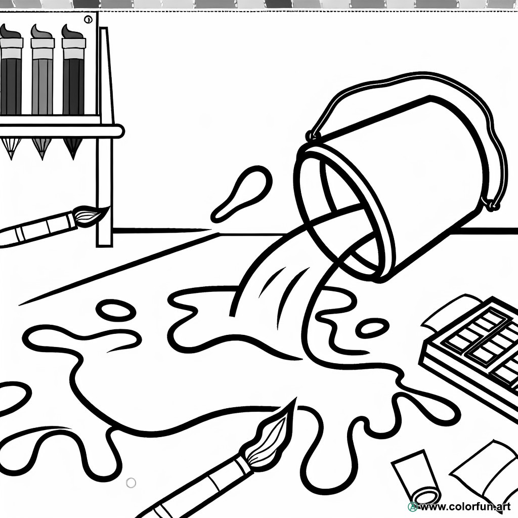 coloring page plastic art