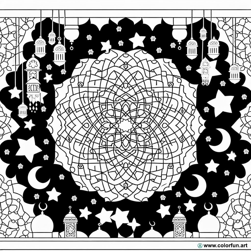Islamic coloring page