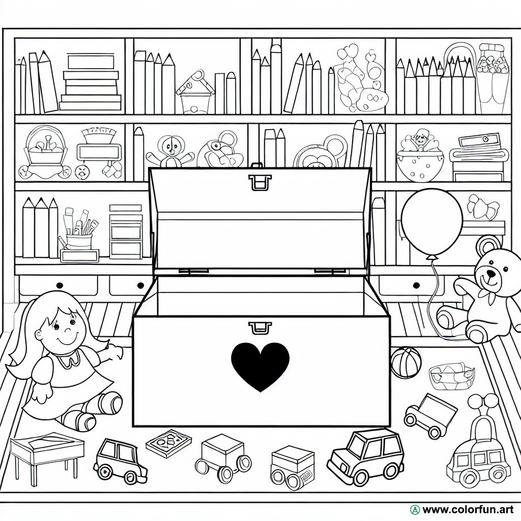 coloring page toy club