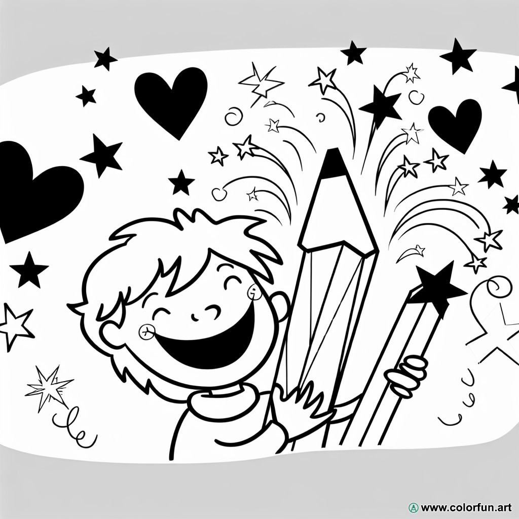 coloring page passion declaration