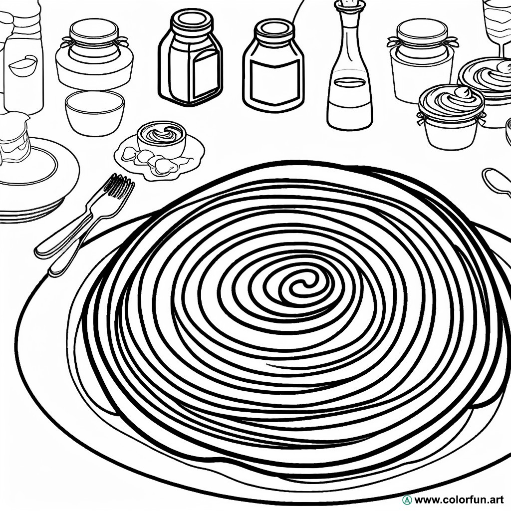 Coloring page crepe party