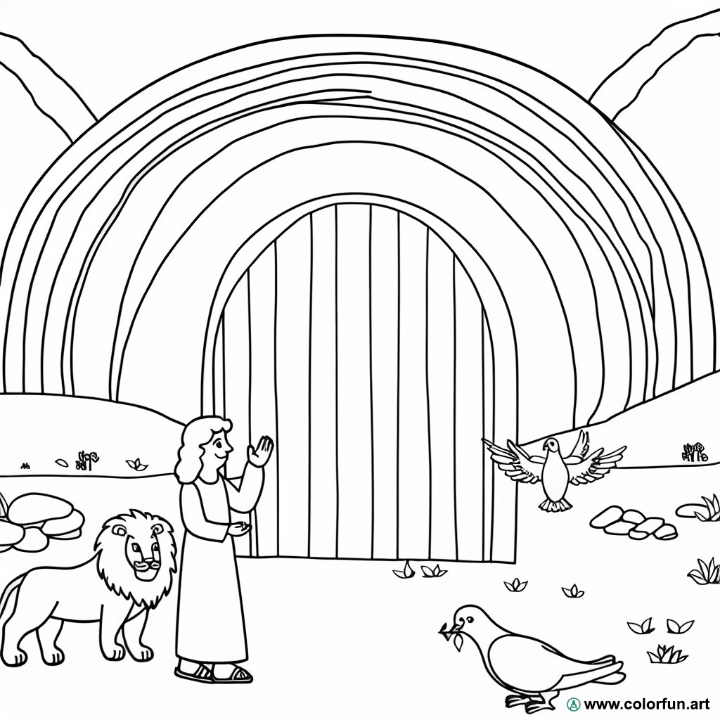 Bible coloring page for kids