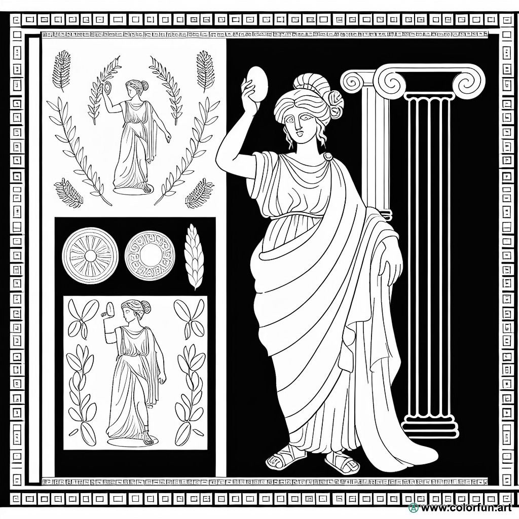 coloring page Roman mythology