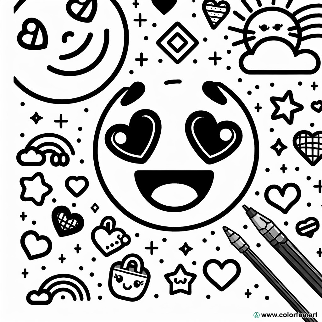 Coloring page stickers