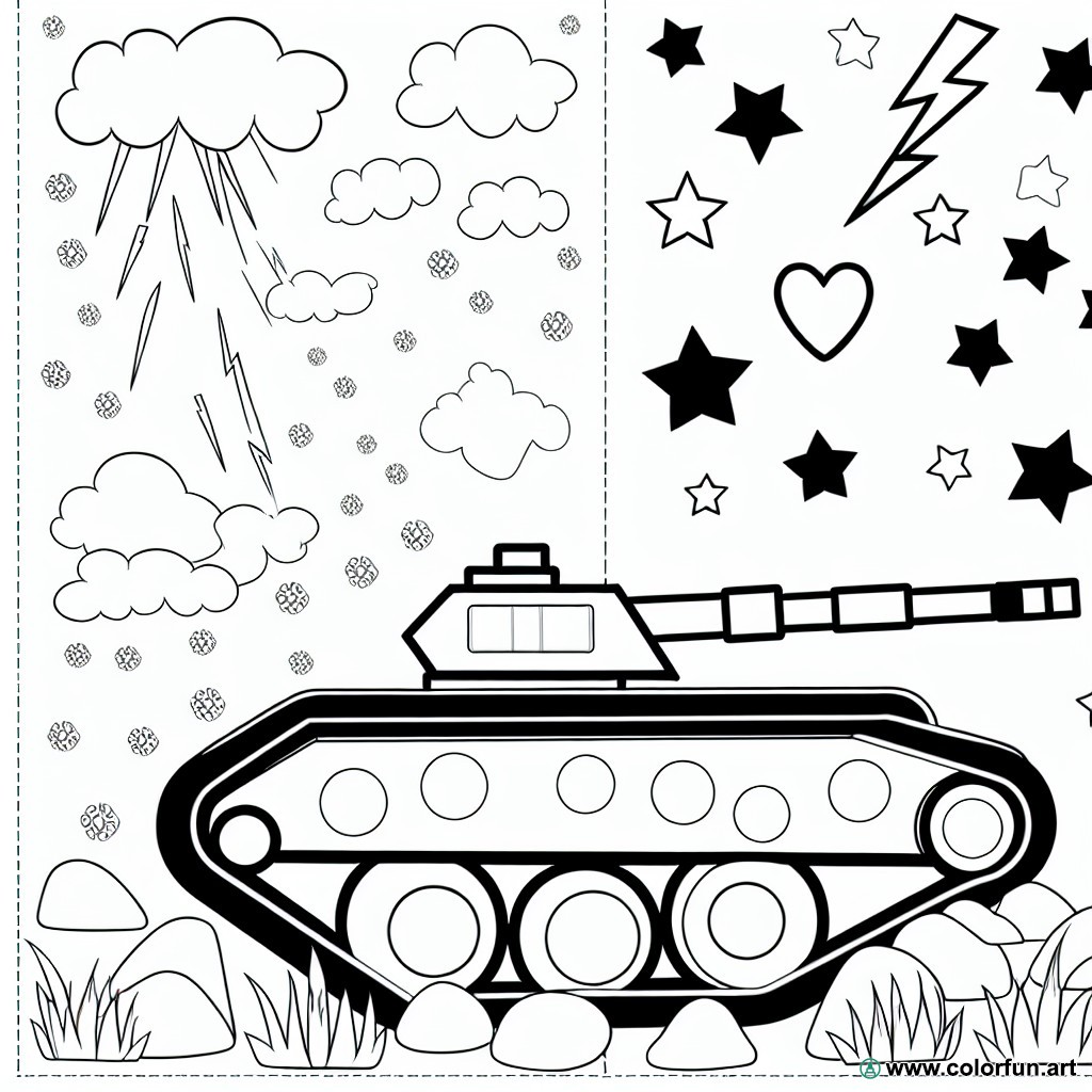 coloring page tank adult