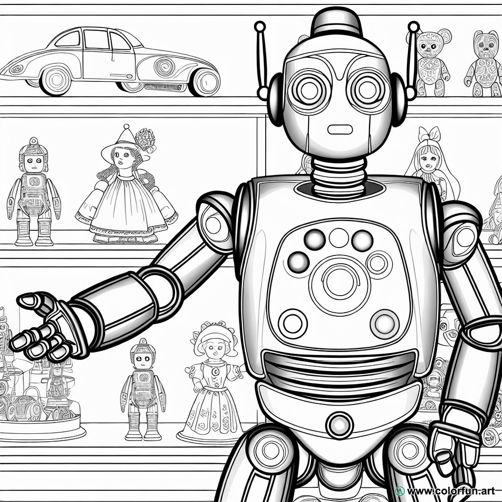 collectible toy coloring page