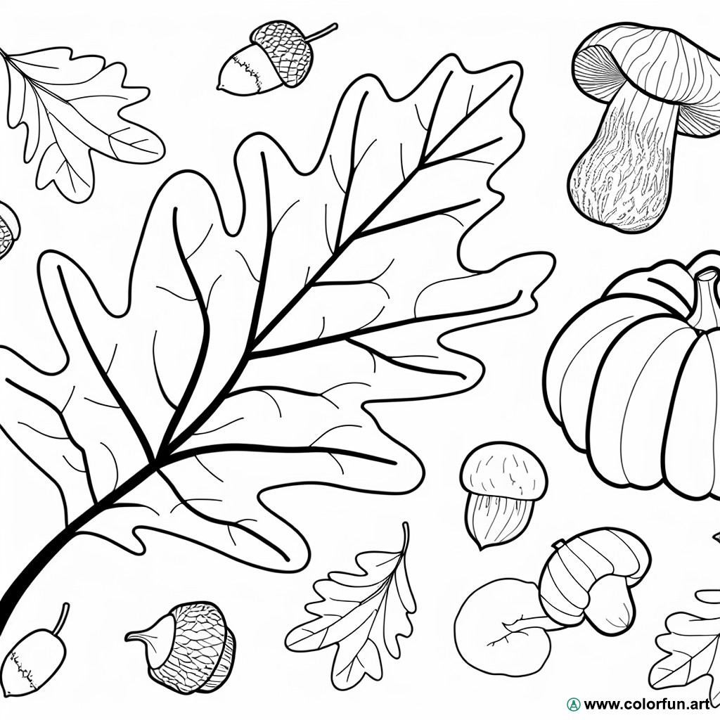 coloring page November preschool