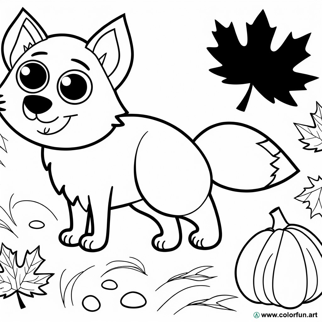 coloring page september wolf