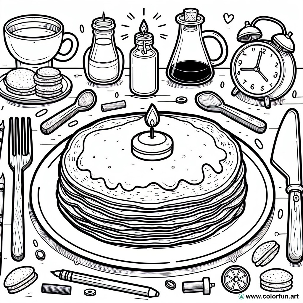 coloring page Candlemas CE1