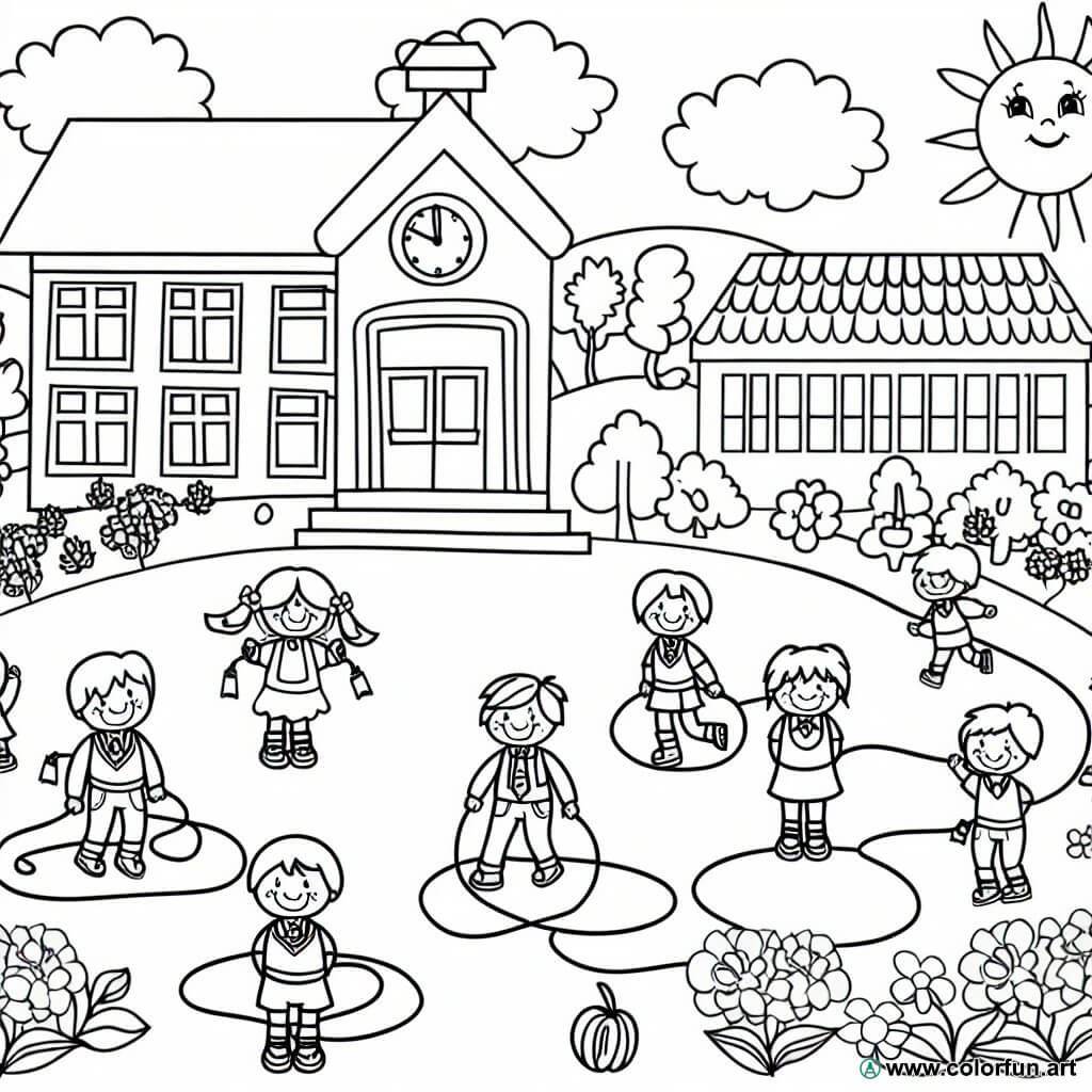 coloring page september gs