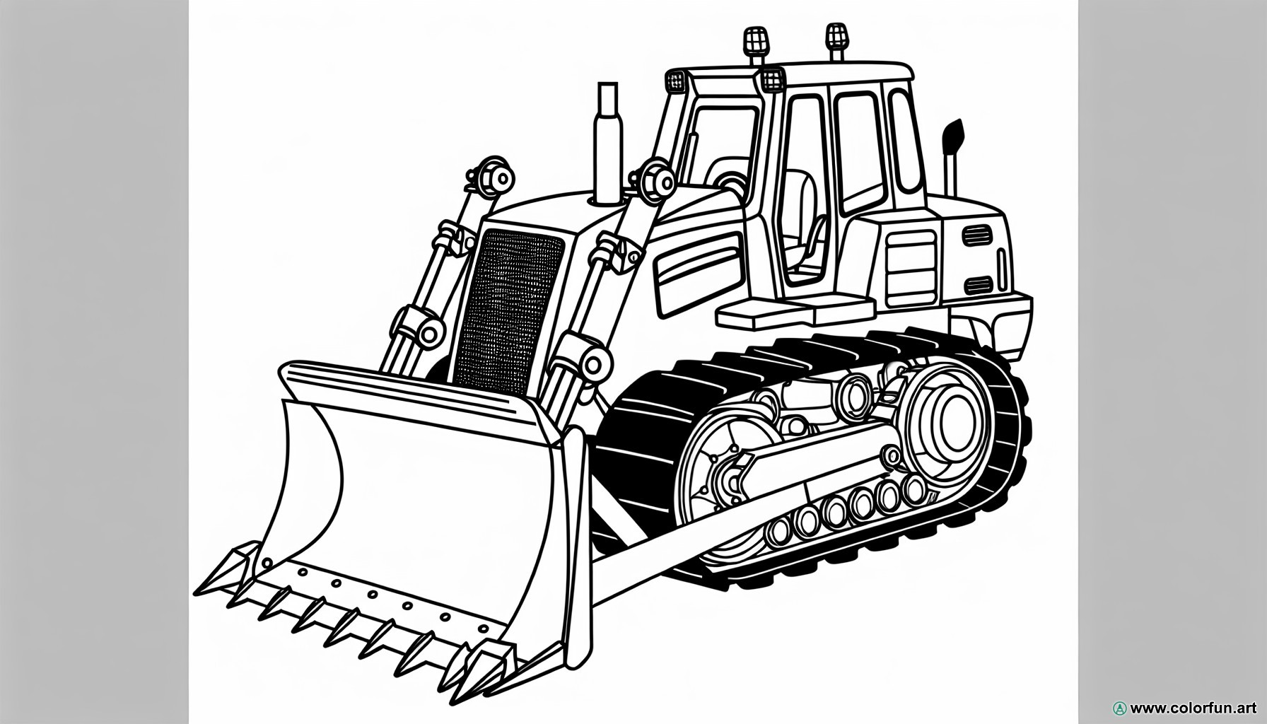 coloring page construction vehicle