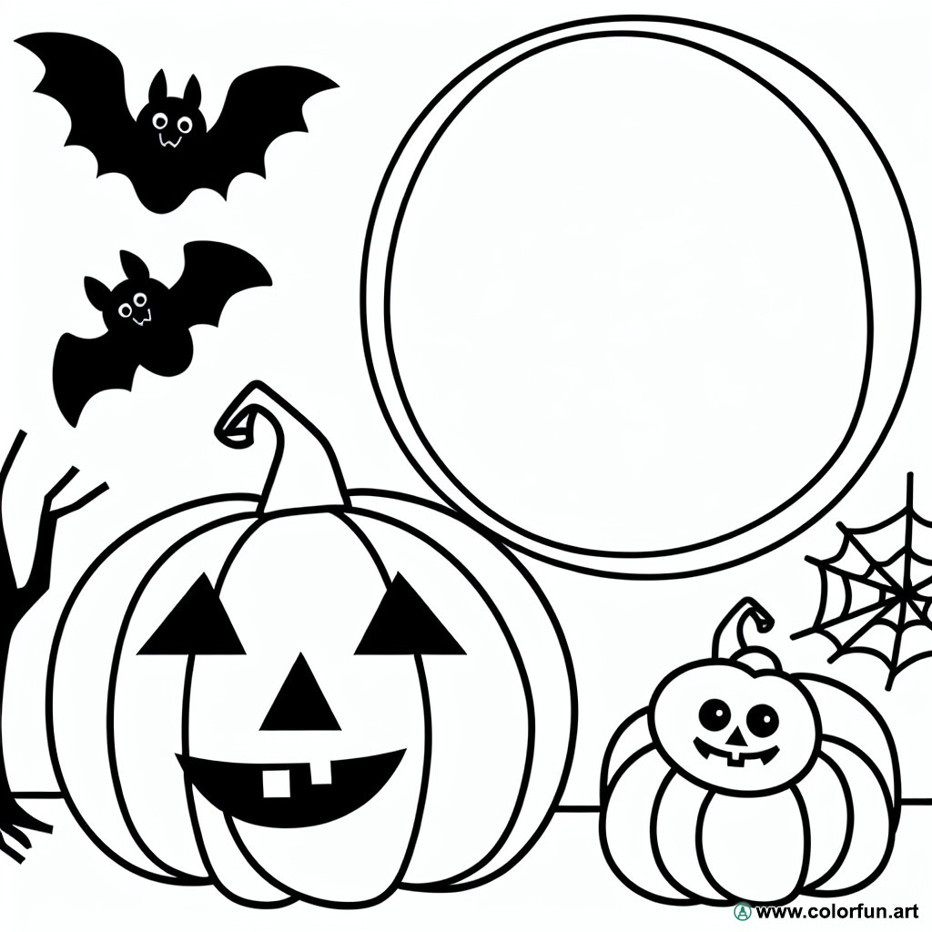 coloring page All Saints' Day Halloween