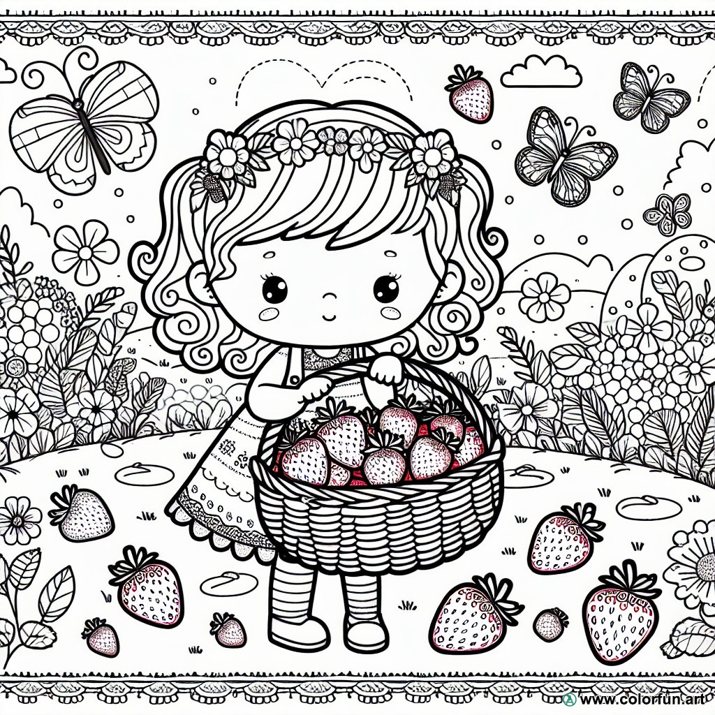 coloring page strawberry shortcake collection