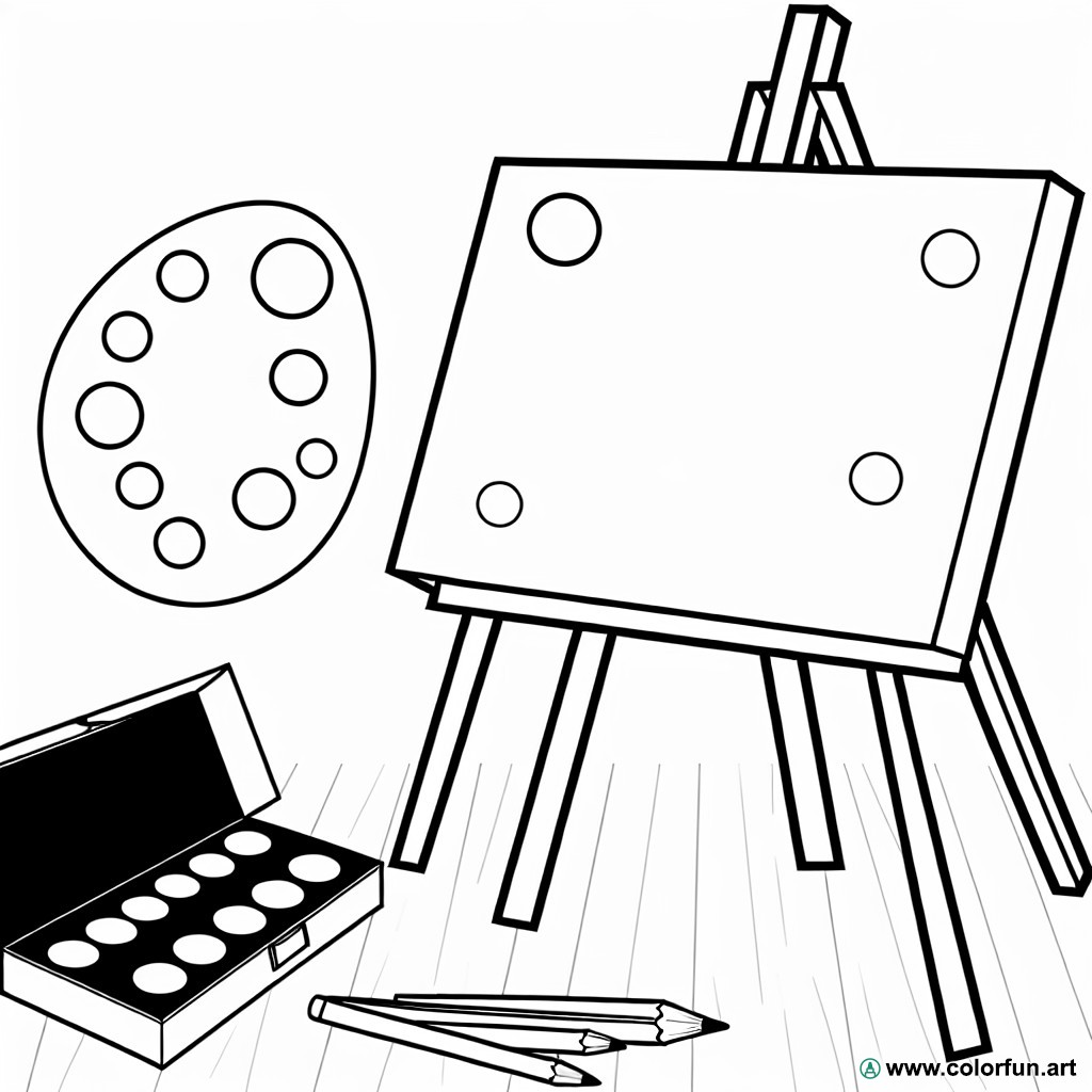 artistic coloring page