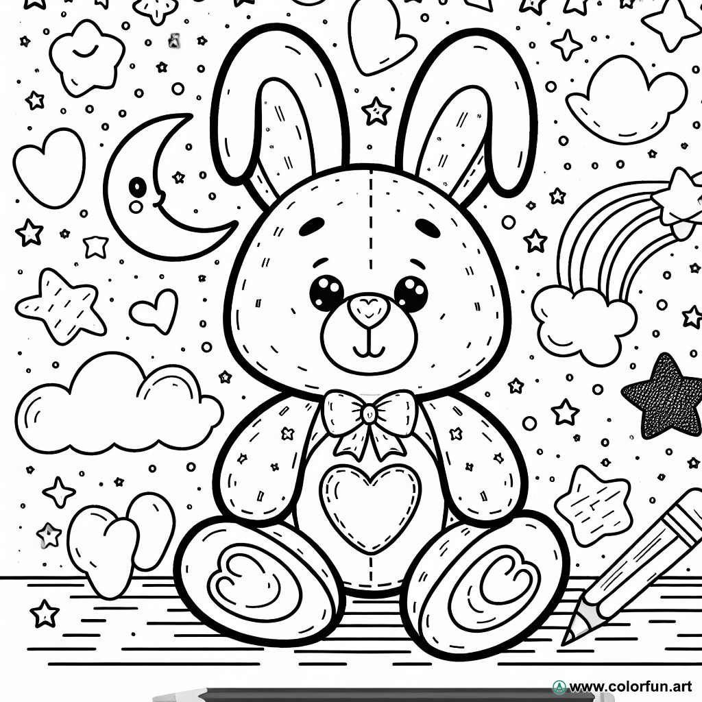 coloring page doudou mons