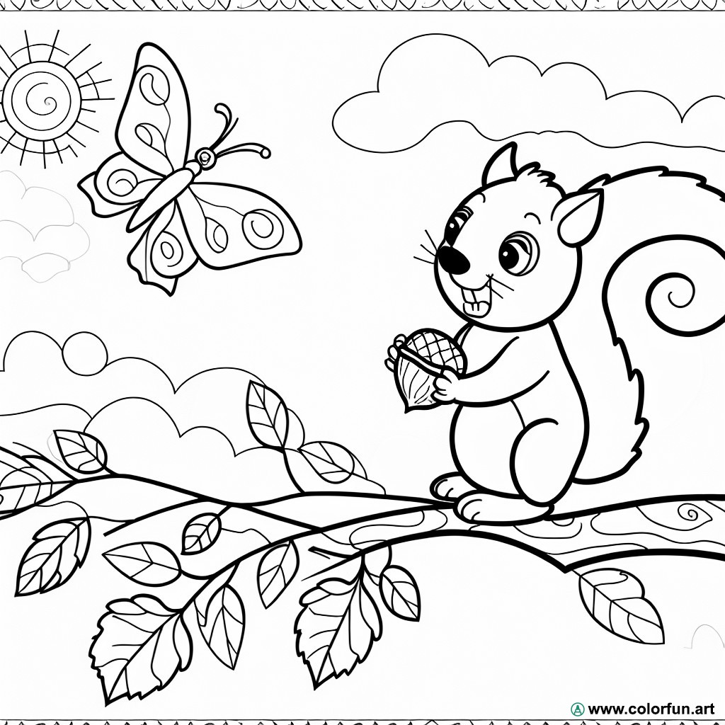 coloring page original portrait