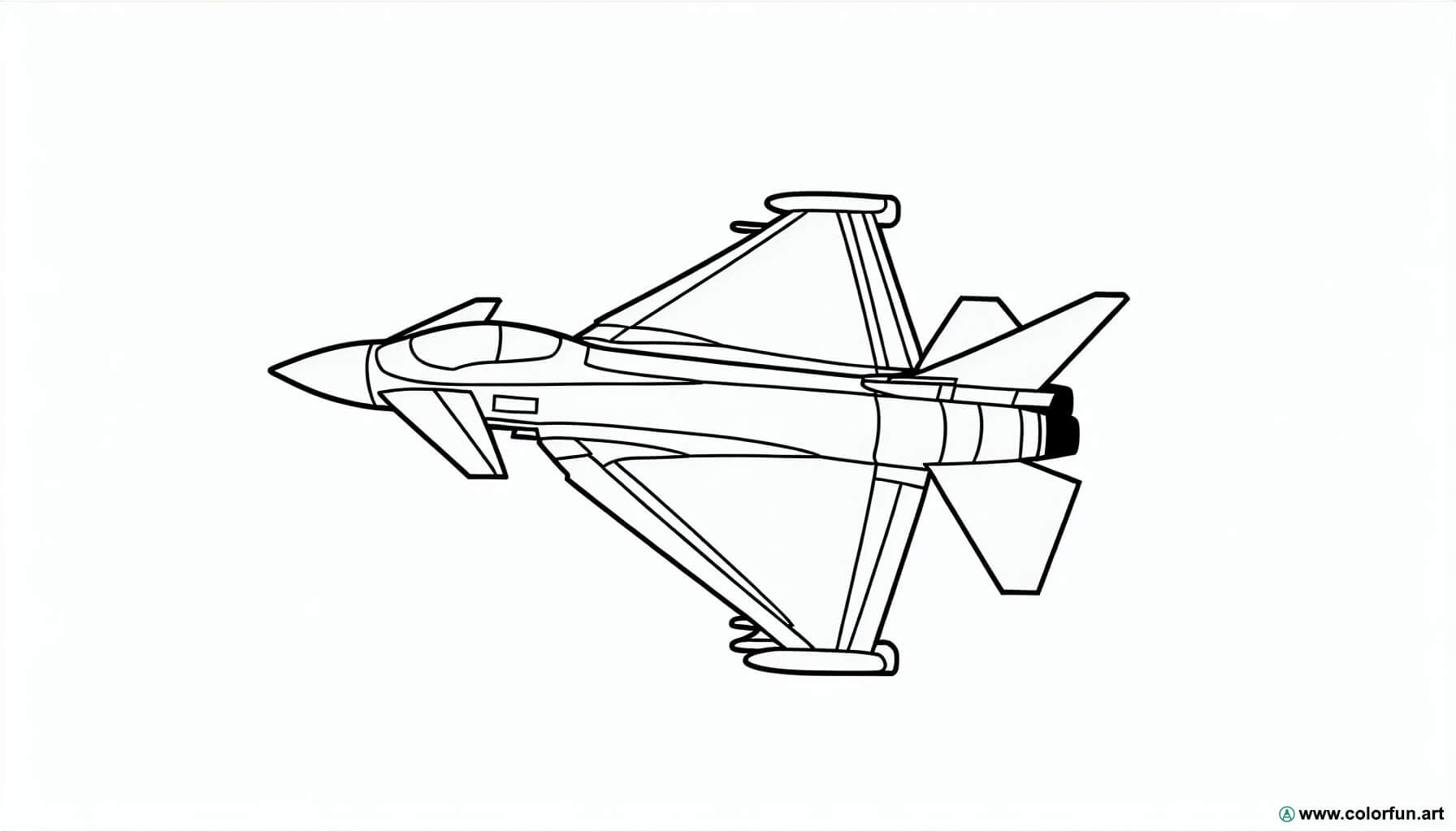 coloring page military fighter jet