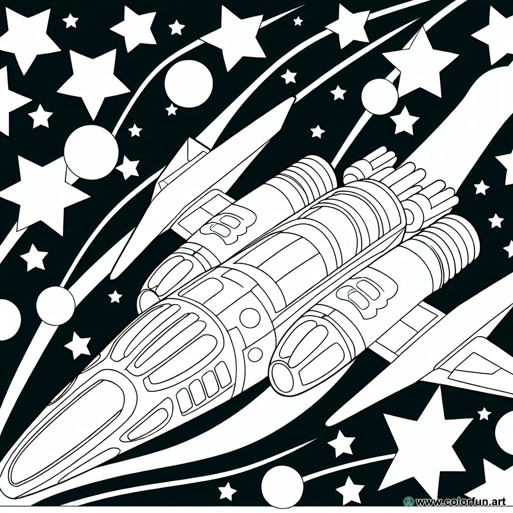 Star Wars spaceship coloring page