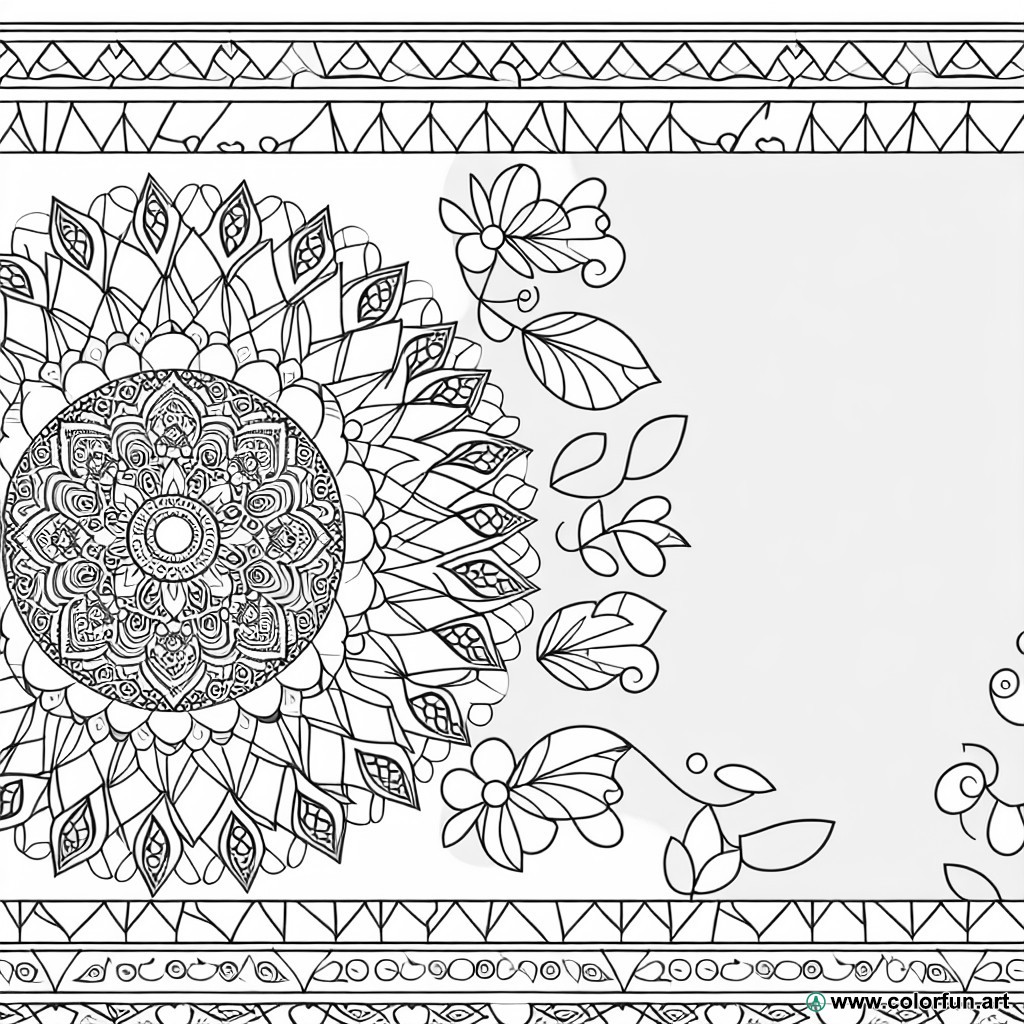 Sophisticated coloring page