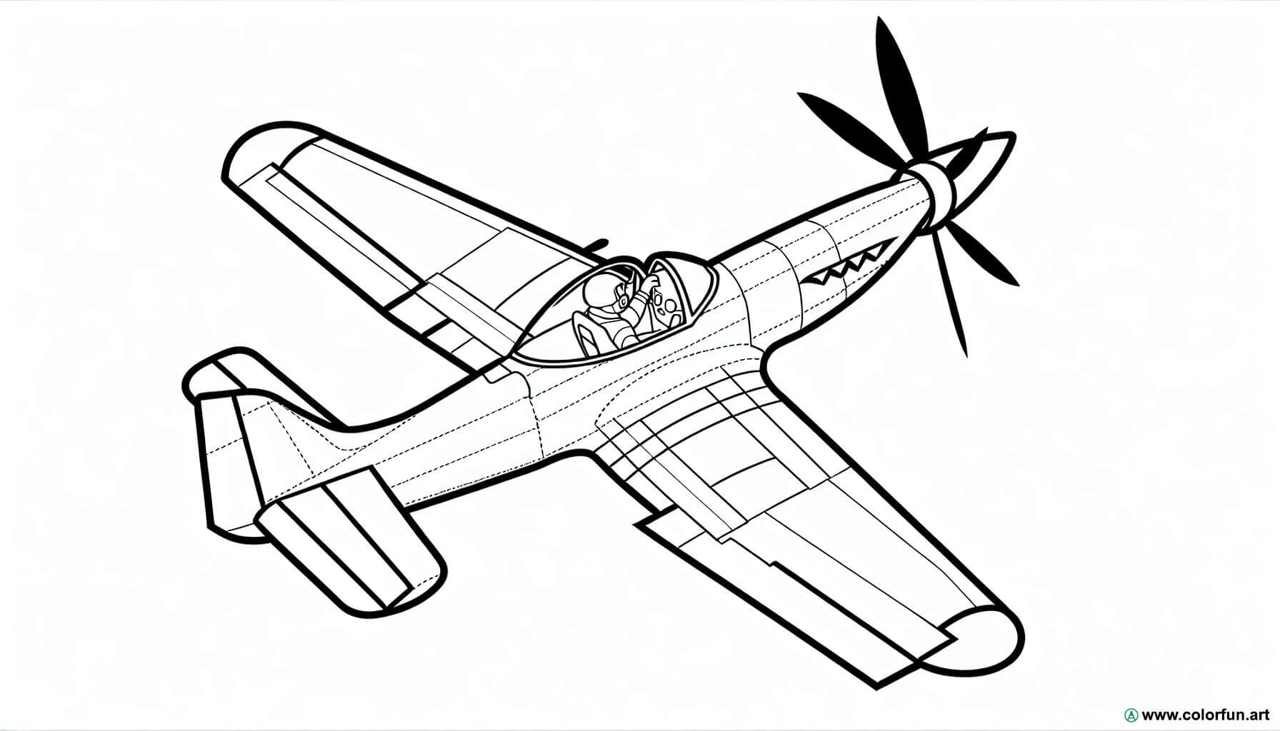 coloring page fighter jet pilot