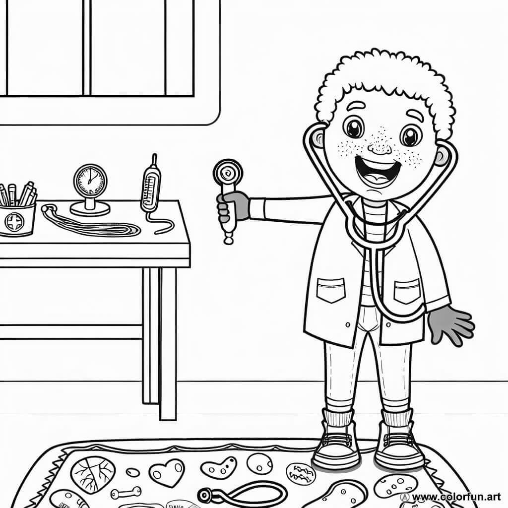 medical coloring page