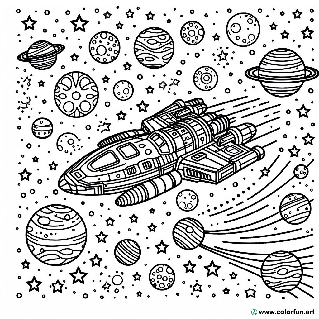 easy Star Wars coloring page
