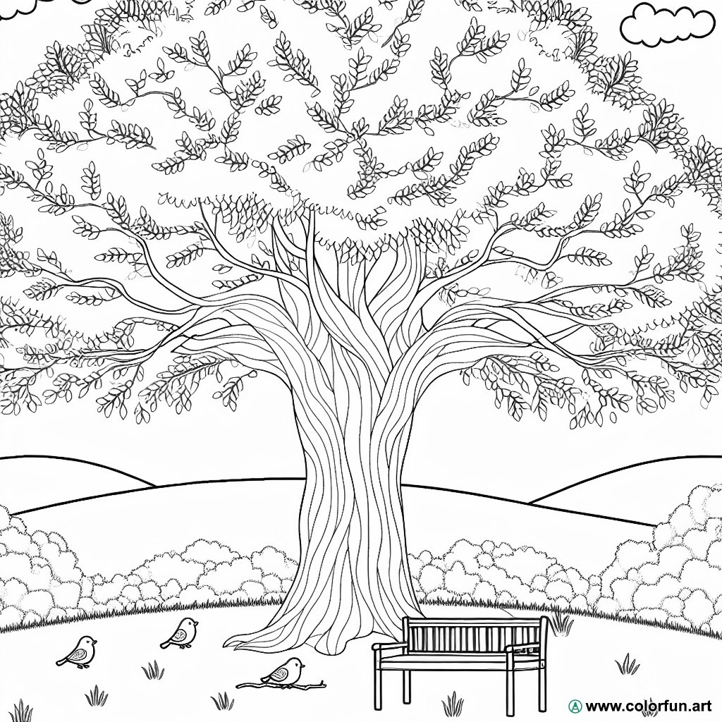 Tranquility coloring page