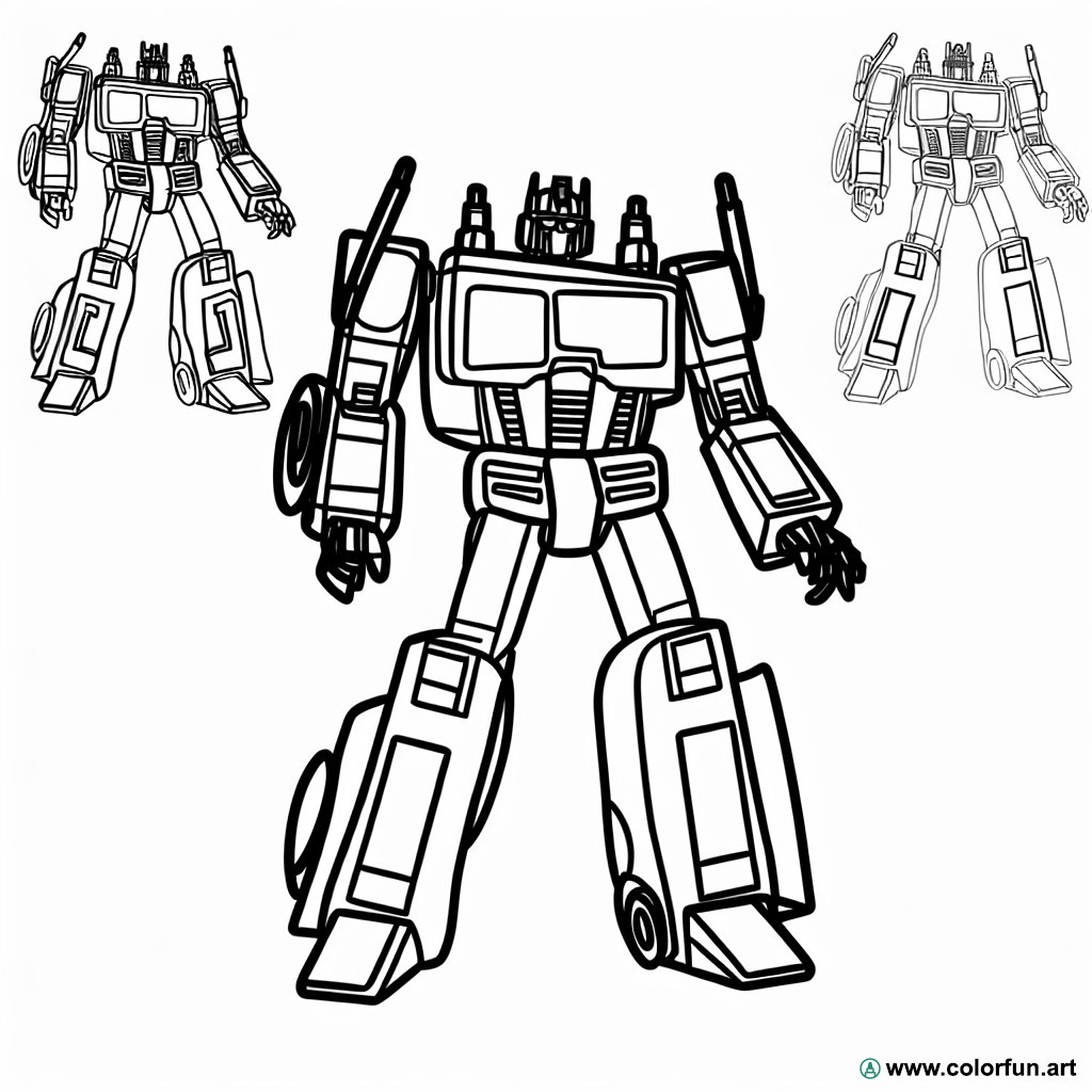 coloring page transformers robots