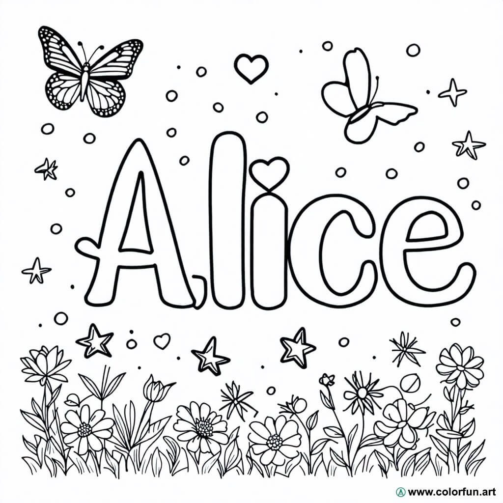 Alice S Coloring Page Download Or Print For Free