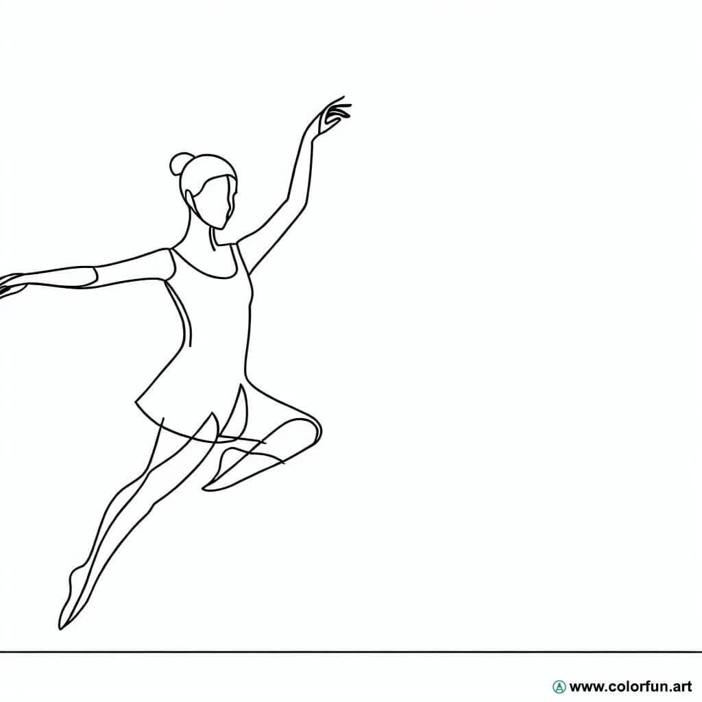 coloring page contemporary dance