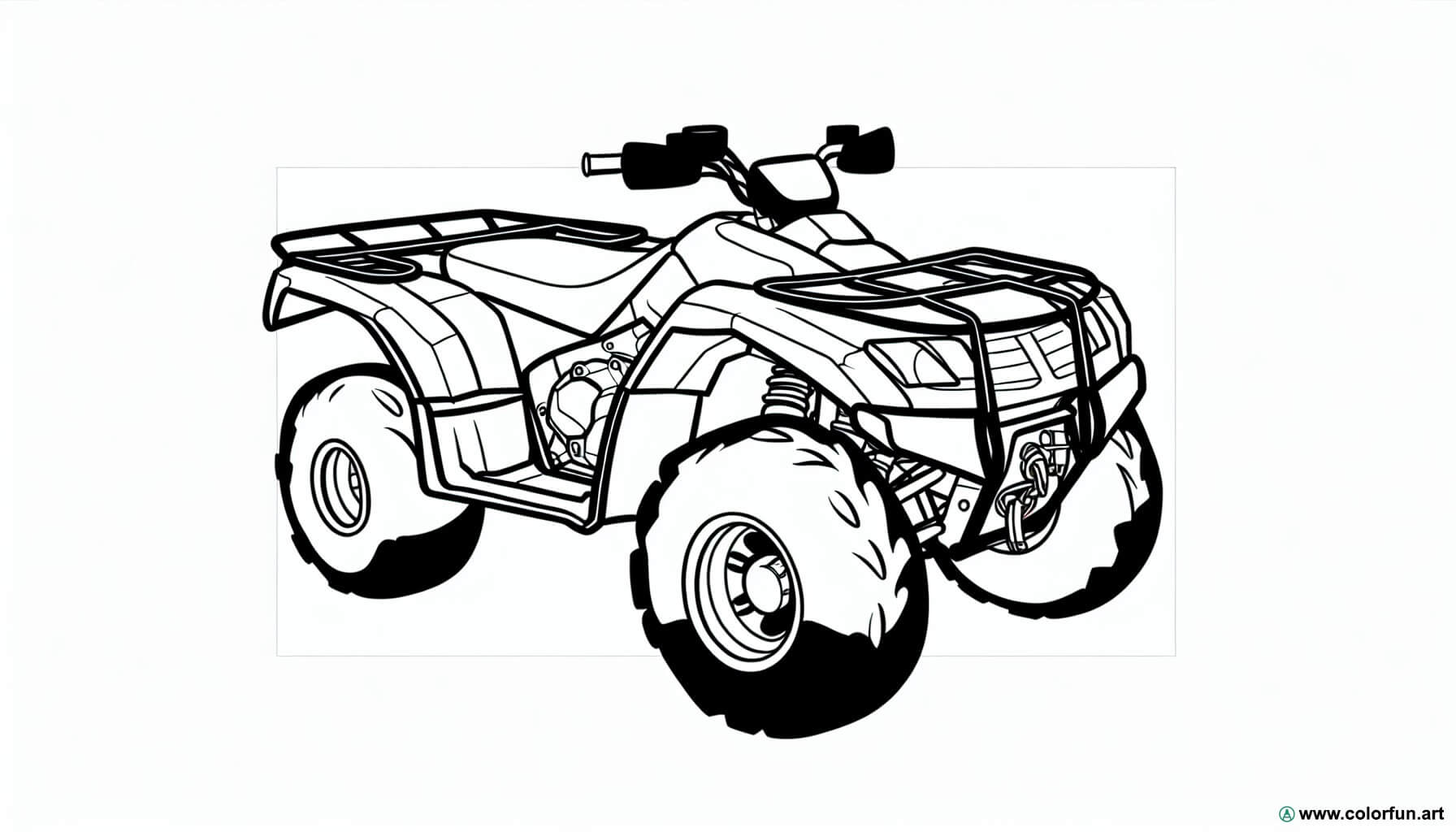 coloring page quad speed