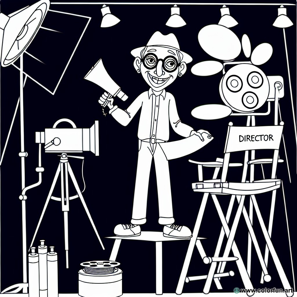 coloring page director