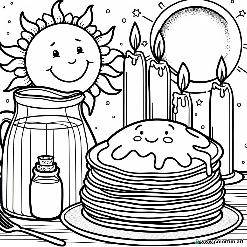coloring page chandeleur cp